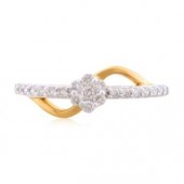 Designer Ring with Certified Diamonds In 14k Gold - LR1121P